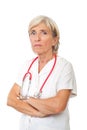 Senior physician woman