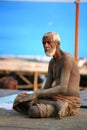 A senior pilgrim, Vanarasi,india