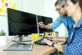 senior programmer work with Developing programming