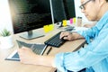 Senior programmer work with Developing programming