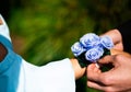 Senior Prom - Putting on the corsage