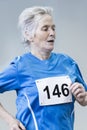 Senior race competition Royalty Free Stock Photo