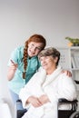 Senior resident of care home Royalty Free Stock Photo