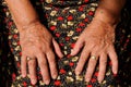 Senior's hands Royalty Free Stock Photo