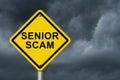 Senior Scam Warning Sign Royalty Free Stock Photo