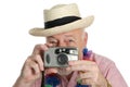 Senior Shutterbug Royalty Free Stock Photo