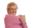Senior Stretches. Royalty Free Stock Photo