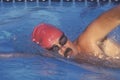 Senior Swimming Practice, Freestyle swimmer, Ojai, CA