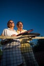 Senior tennis players Royalty Free Stock Photo