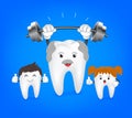 Senior tooth weight-lifting