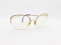 Senior Used Rusty Dirty Reading Glasses Frame and Case in White Isolated Background 11 Royalty Free Stock Photo