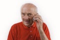 Senior using mobile phone Royalty Free Stock Photo