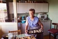 Senior woman baking Royalty Free Stock Photo