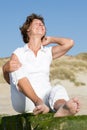 Senior woman at the beach