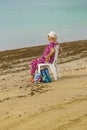 Senior Woman at Beach Porto Galinhas Brazil