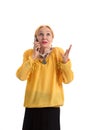 Senior woman with cell phone. Royalty Free Stock Photo