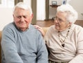 Senior Woman Consoling Husband