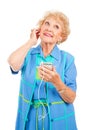 Senior Woman Enjoying Tunes Royalty Free Stock Photo