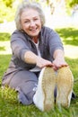 Senior woman exercising Royalty Free Stock Photo