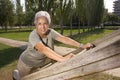 Senior woman exercising Royalty Free Stock Photo