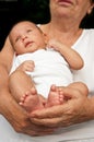 Senior Woman Holding His Great-grandson