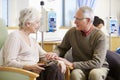 Senior Woman With Husband During Chemotherapy Treatment Royalty Free Stock Photo