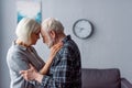 Senior woman and husband with dementia