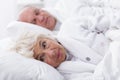 Senior woman with insomnia Royalty Free Stock Photo