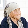 Senior woman looking up Royalty Free Stock Photo