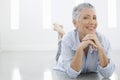 Senior Woman Lying On Floor