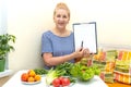 Senior woman nutritionist working in home office Royalty Free Stock Photo