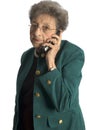 Senior woman on phone