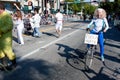 Senior Woman Poses As Ebola Nurse In Oddball Miami Parade