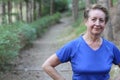 Senior Woman Resting After Exercising In Park Royalty Free Stock Photo