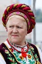 Senior woman singing traditional ukrainian song,Kiev,Ukraine Royalty Free Stock Photo