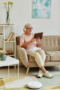 Senior Woman in Smart Home Royalty Free Stock Photo