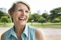 Senior Woman Smiling Lifestyle Happiness Concept Royalty Free Stock Photo