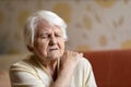 Senior woman suffering from back pain Royalty Free Stock Photo