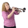Senior Woman Trumpet Player Royalty Free Stock Photo