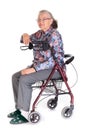 Senior woman in wheelchair