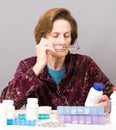 Senior Women Managing Her Medication