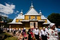 Senior women from the service of village Orthodox church