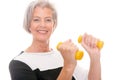 Senior at workout Royalty Free Stock Photo