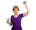 Senior Workout - Fitness Fun Royalty Free Stock Photo
