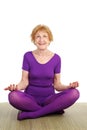Senior Yoga - Contentment Royalty Free Stock Photo