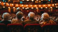 Seniors attending a cultural event at a local theater - AI Generated