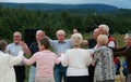 Seniors Dancing Outdoors