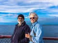 Seniors enjoying the lake on cruise