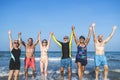 Seniors enjoying time on the beach