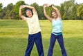 Seniors fitness Royalty Free Stock Photo